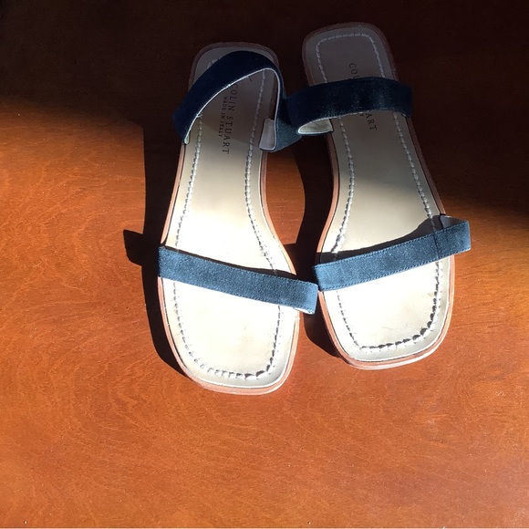 COLIN STUART. LADIES LEATHER & BLACK SUEDE STRAPPED SANDALS.,SIZE 8 - Picture 7 of 7